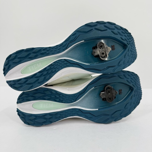 Tiem Women’s Slipstream Indoor Spin Cycling Shoe Sneaker Mint Green Teal Size 7 - Picture 3 of 11